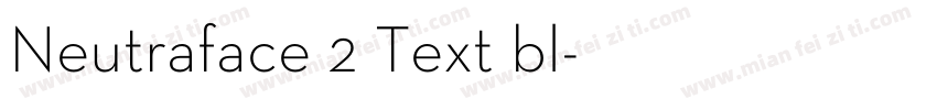 Neutraface 2 Text bl字体转换